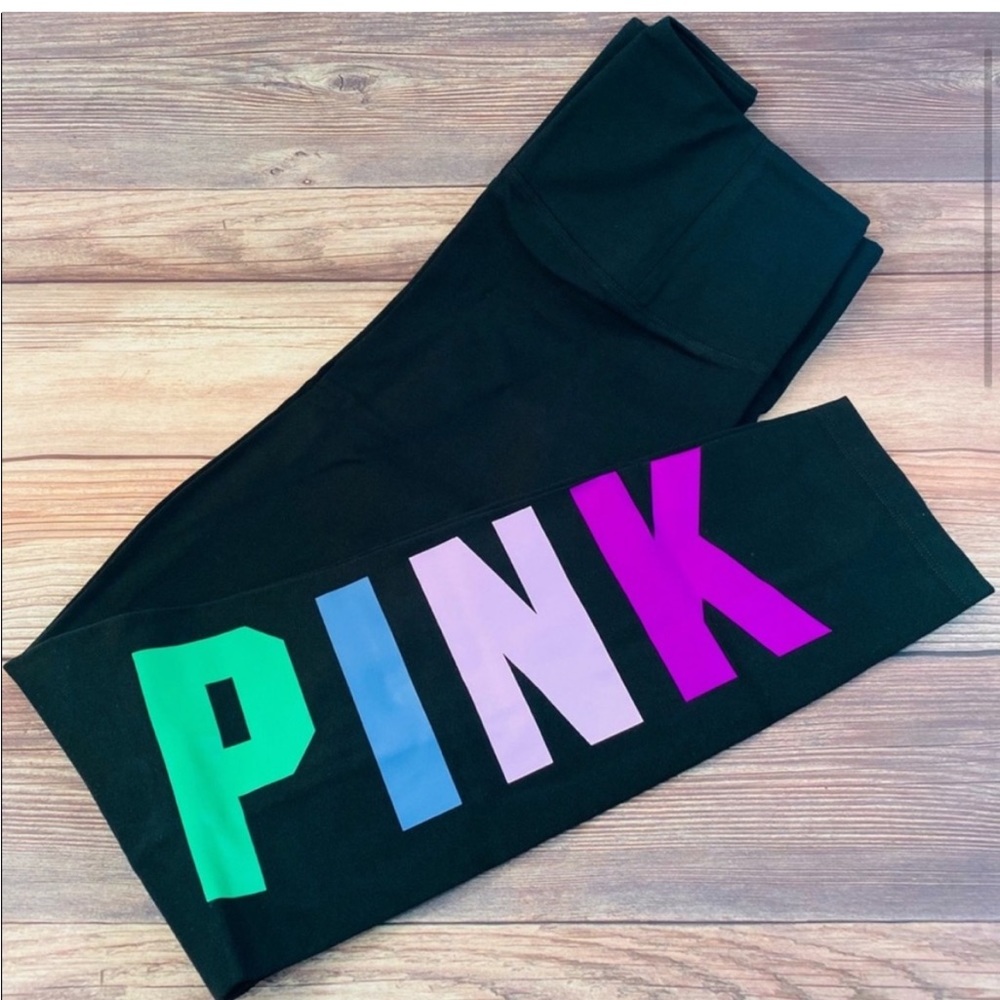 VS PINK Cotton High Waist Leggings Large - Picture 6 of 10
